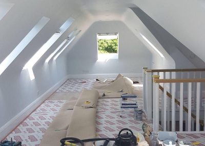 Loft extension decorating